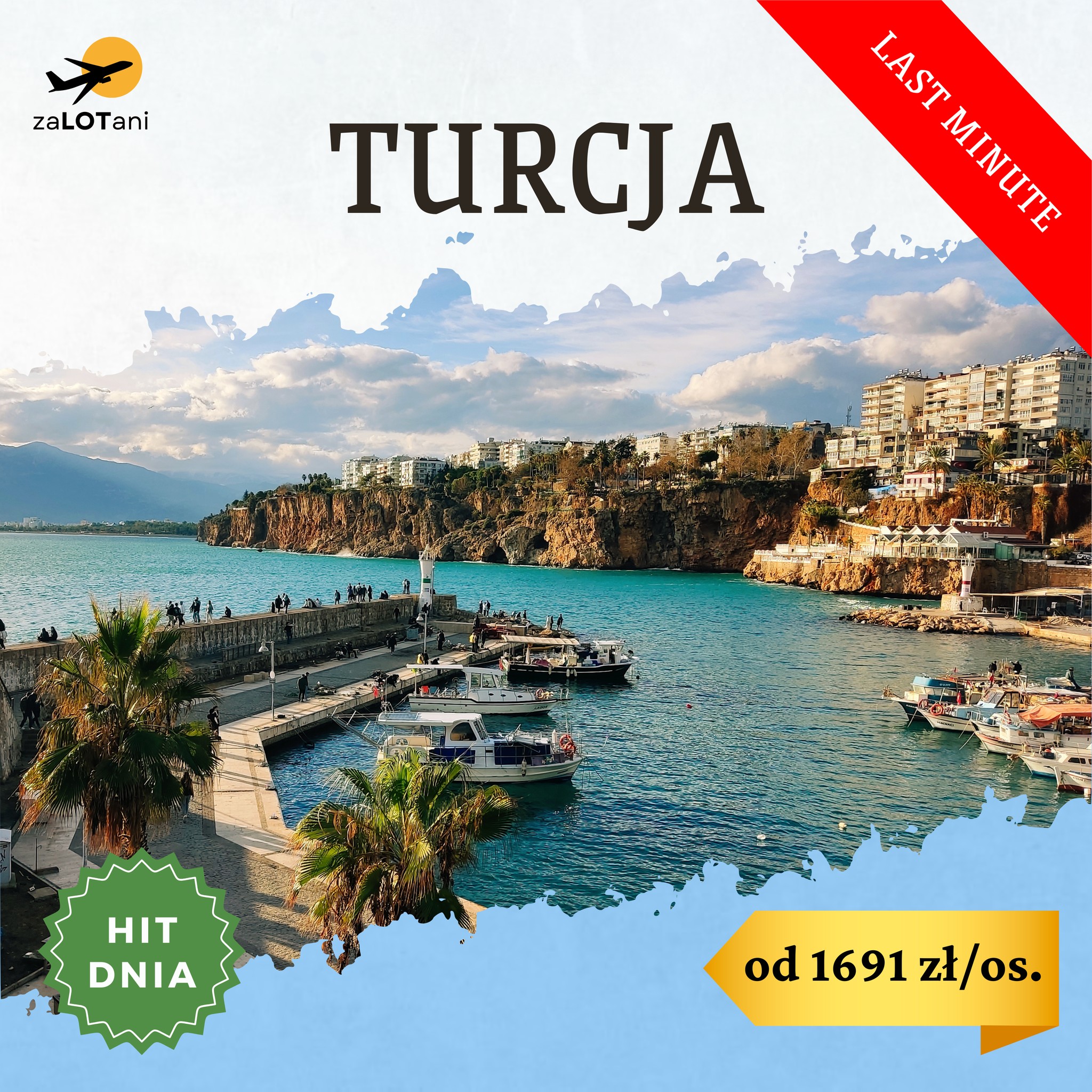 Hit Dnia - Turcja, last minute, od 1691 zł/os.