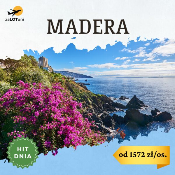 Hit Dnia Madera od 1822 zł/os.