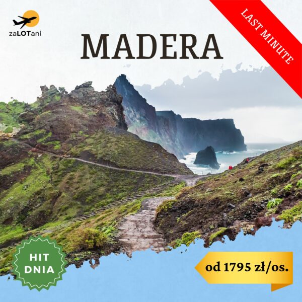 Hit Dnia Madera, last minute od 1795 zł/os.
