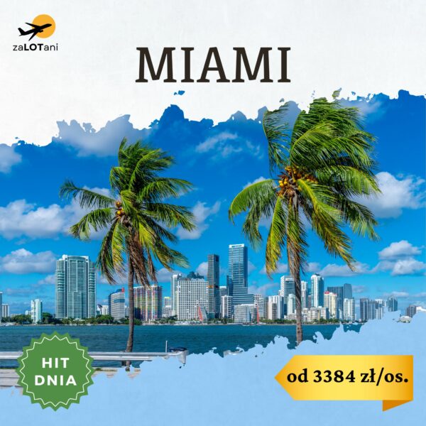 Hit Dnia Miami, od 3384 zł/os.