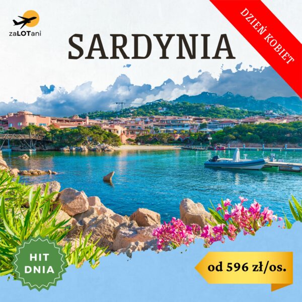 Hit Dnia na Sardynię na Dzień Kobiet od 596 zł/os.