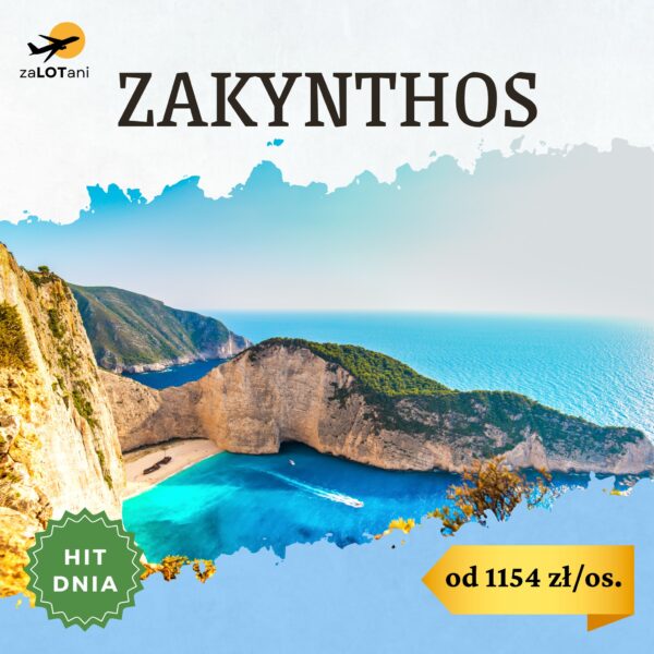 Hit Dnia na Zakhyntos w opcji first minute, od 1154 zł/os.