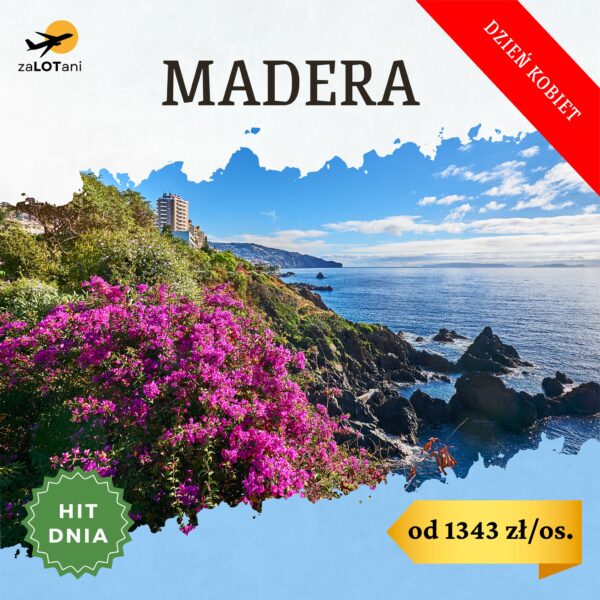 Hit Dnia na Maderę z okazji Dnia Kobiet, od 1343 zł/os.