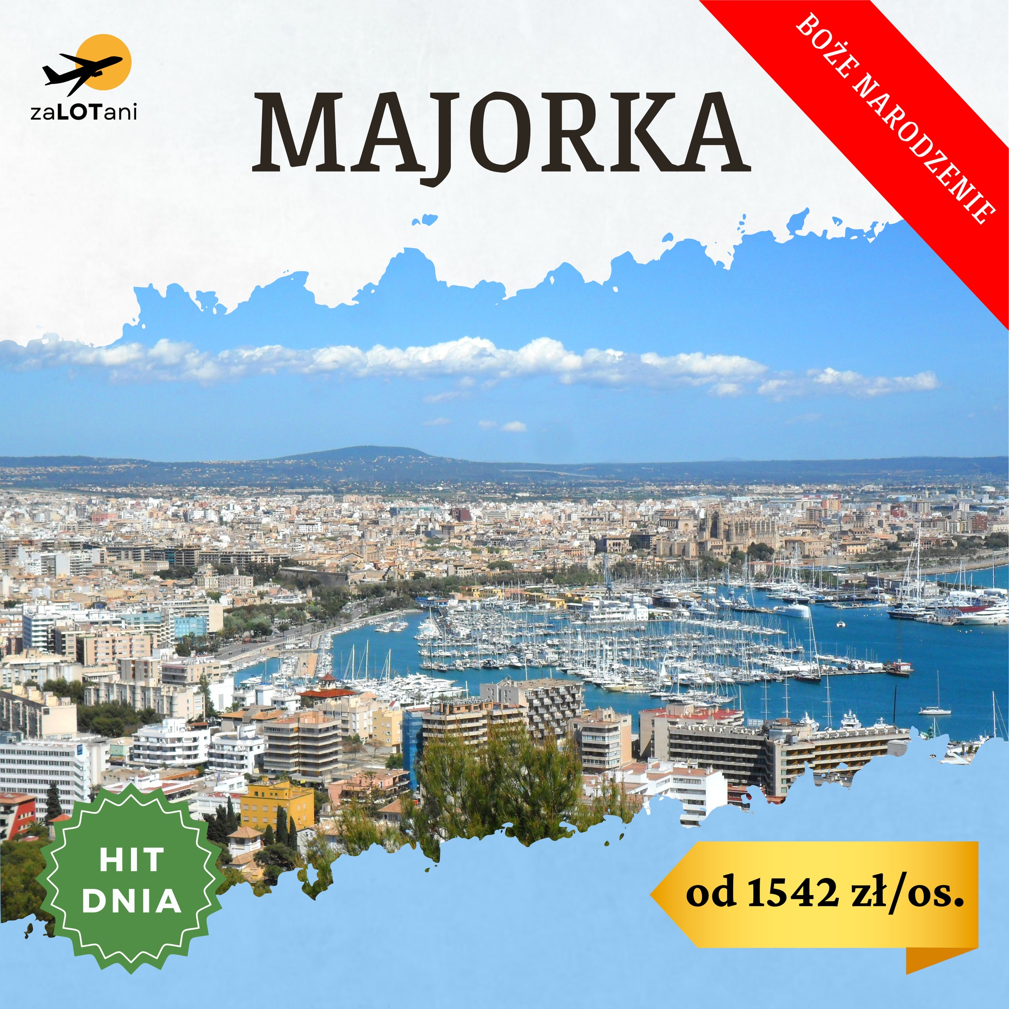 Hit Dnia na Majorkę na Święta Bożego Narodzenia od 1542 zł/os.
