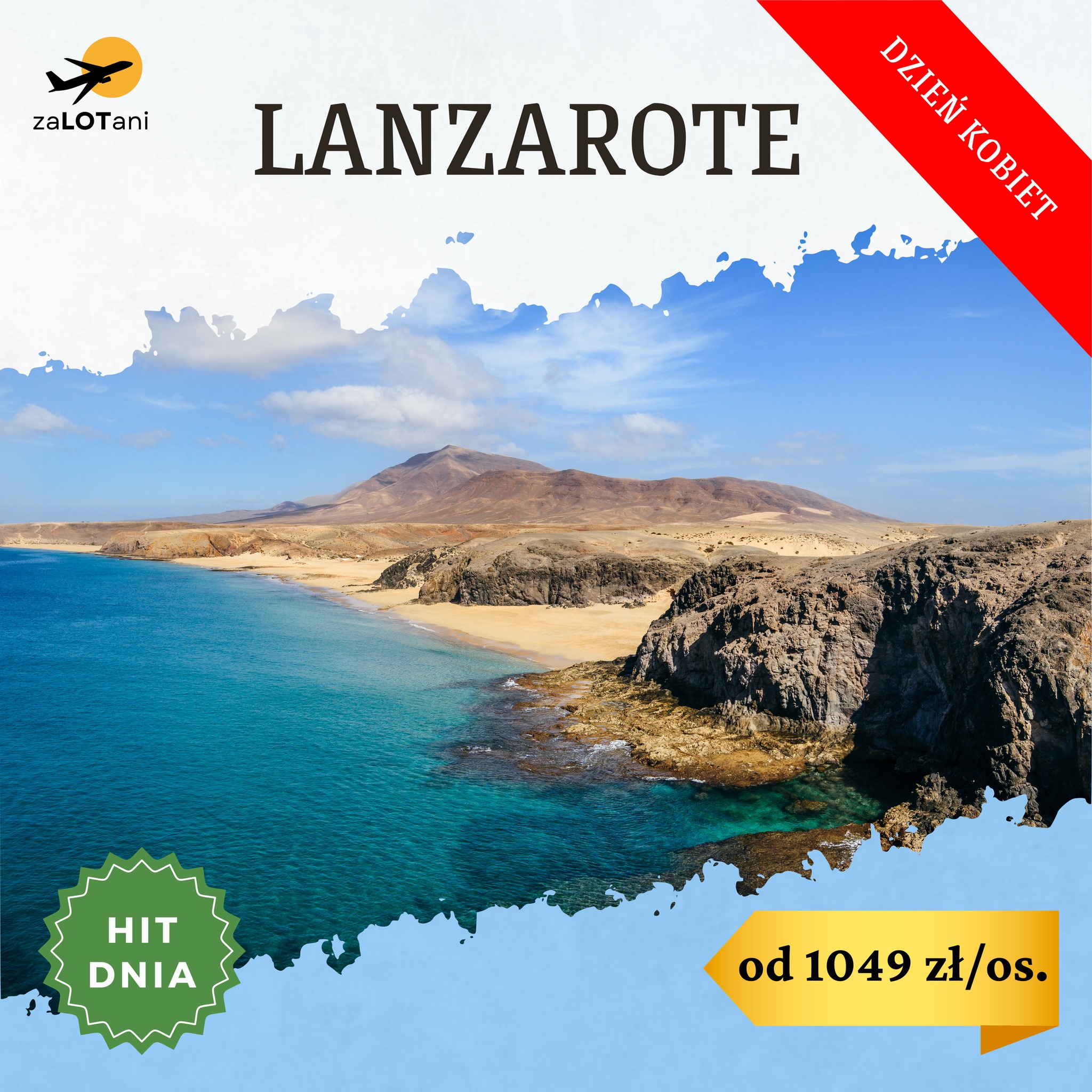 Hit Dnia na Dzień Kobiet na Lanzarote od 1049 zł/os.