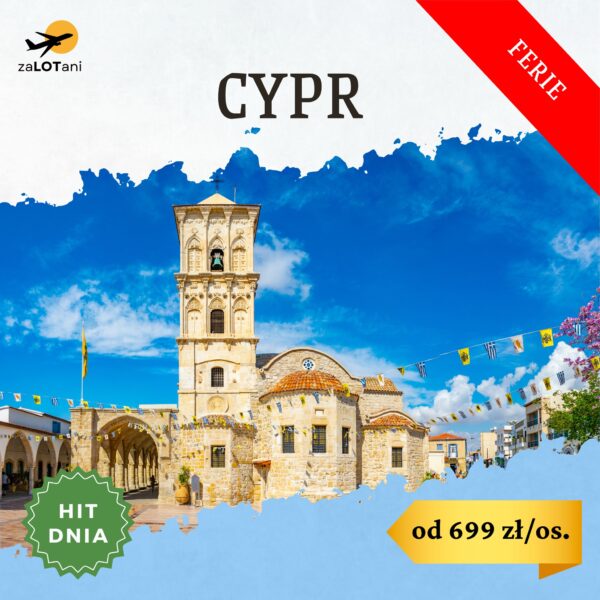 Hit Dnia na Cypr na ferie zimowe od 699 zł/os.