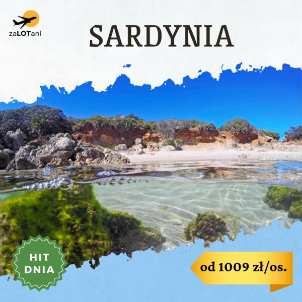 Hit Dnia na Sardynię od 1009 zł/os.